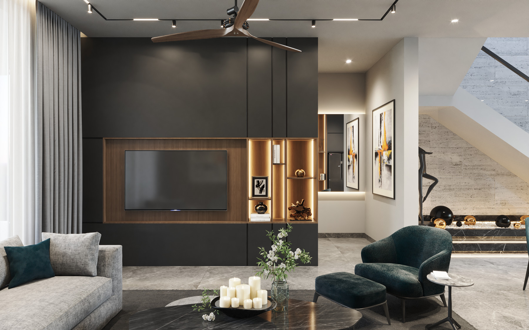 1 tang 1 phong khach bep (4)